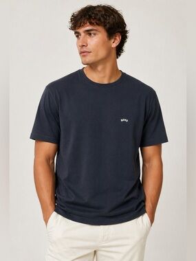 Hugo Boss Men’s T-Shirt XL Navy Small Logo Short Sleeve Tee